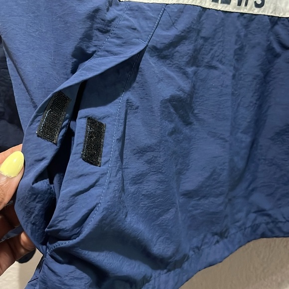 Levi’s Windbreaker Jacket Men’s S 1/2 Zip Pullover Blue White Water Resistant - Picture 7 of 14